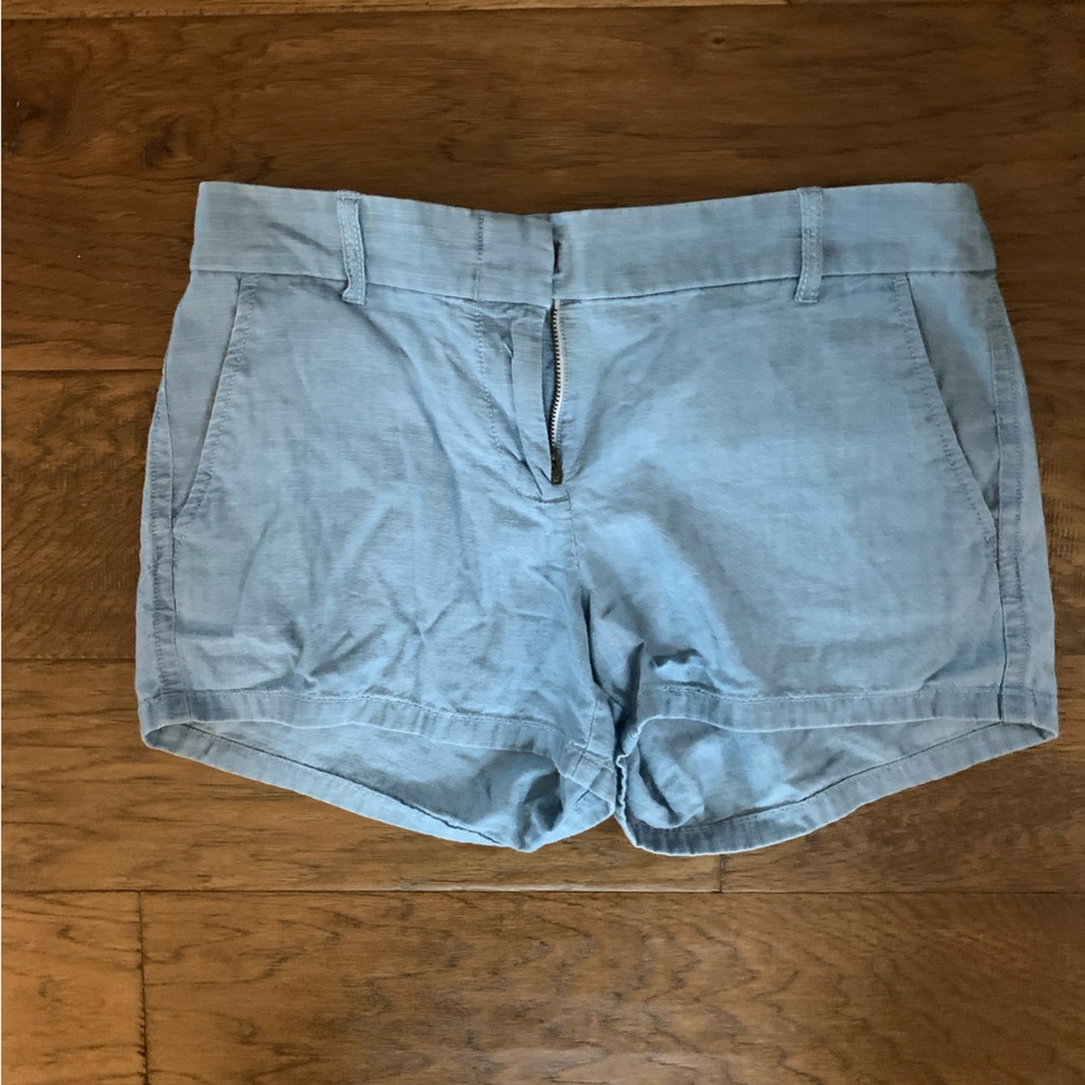 J. Crew factory chino thin chambray shorts size 4